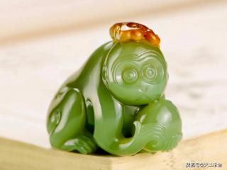 和田玉家族新丁!析木河磨玉"灵猴"!
