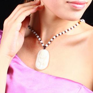 凝萃坊 精选天然和田玉弥勒佛吊坠 笑口常开 附权威鉴定证书